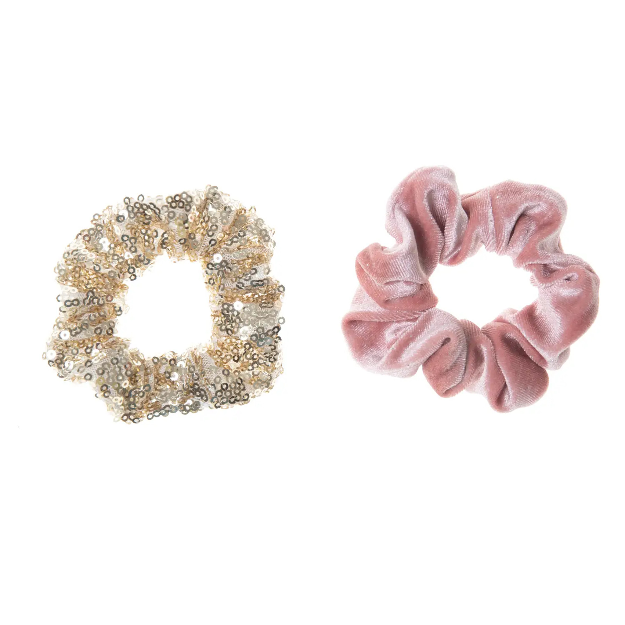 Sequin & Velvet Hair Scrunchies