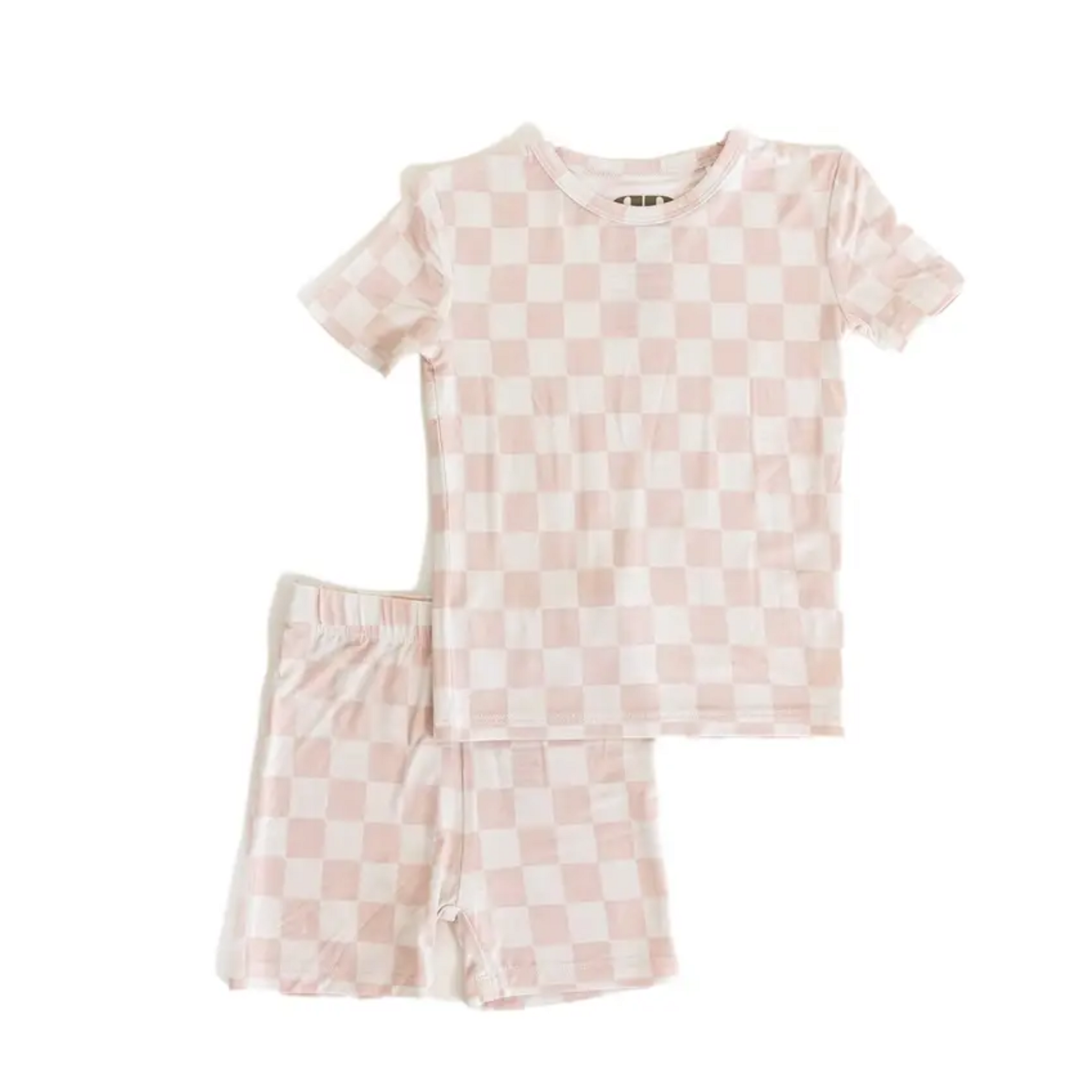 Pink Checker 2-Piece Set