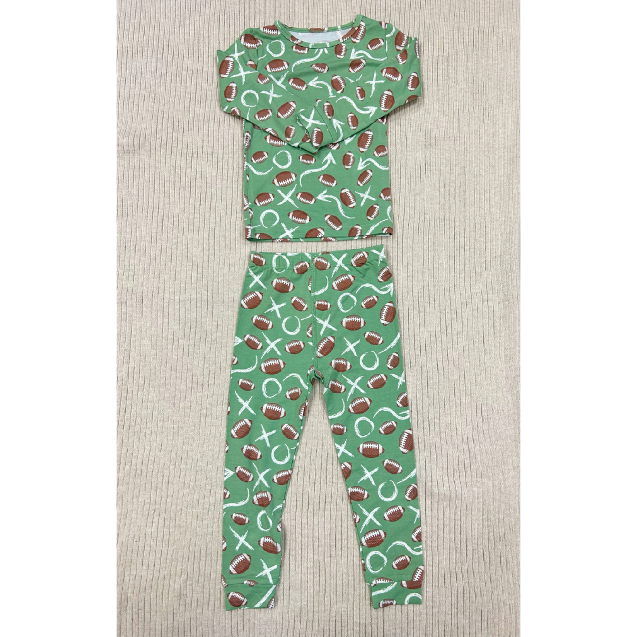 Football Bamboo Toddler Pajamas