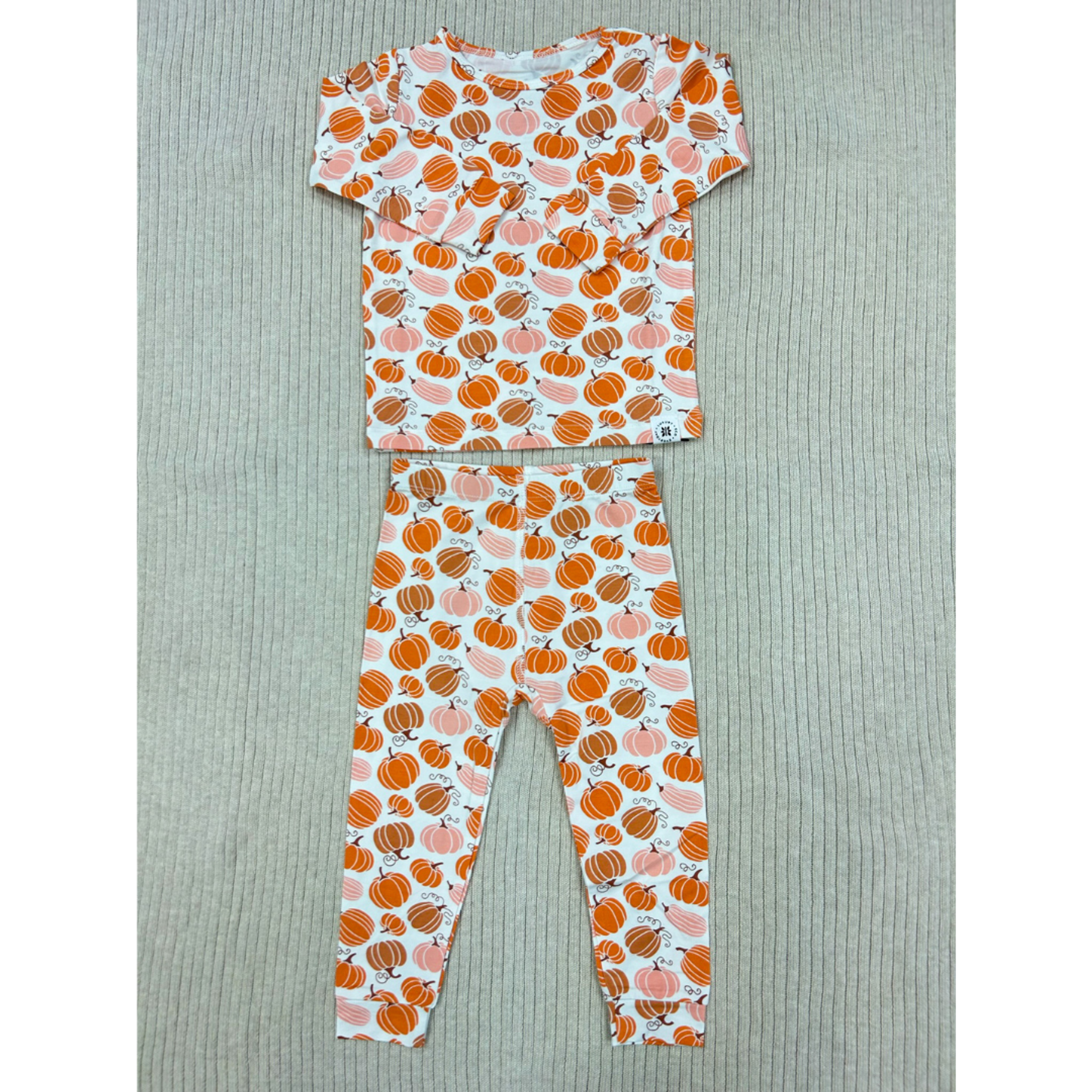 Pumpkin Bamboo Toddler Pajamas