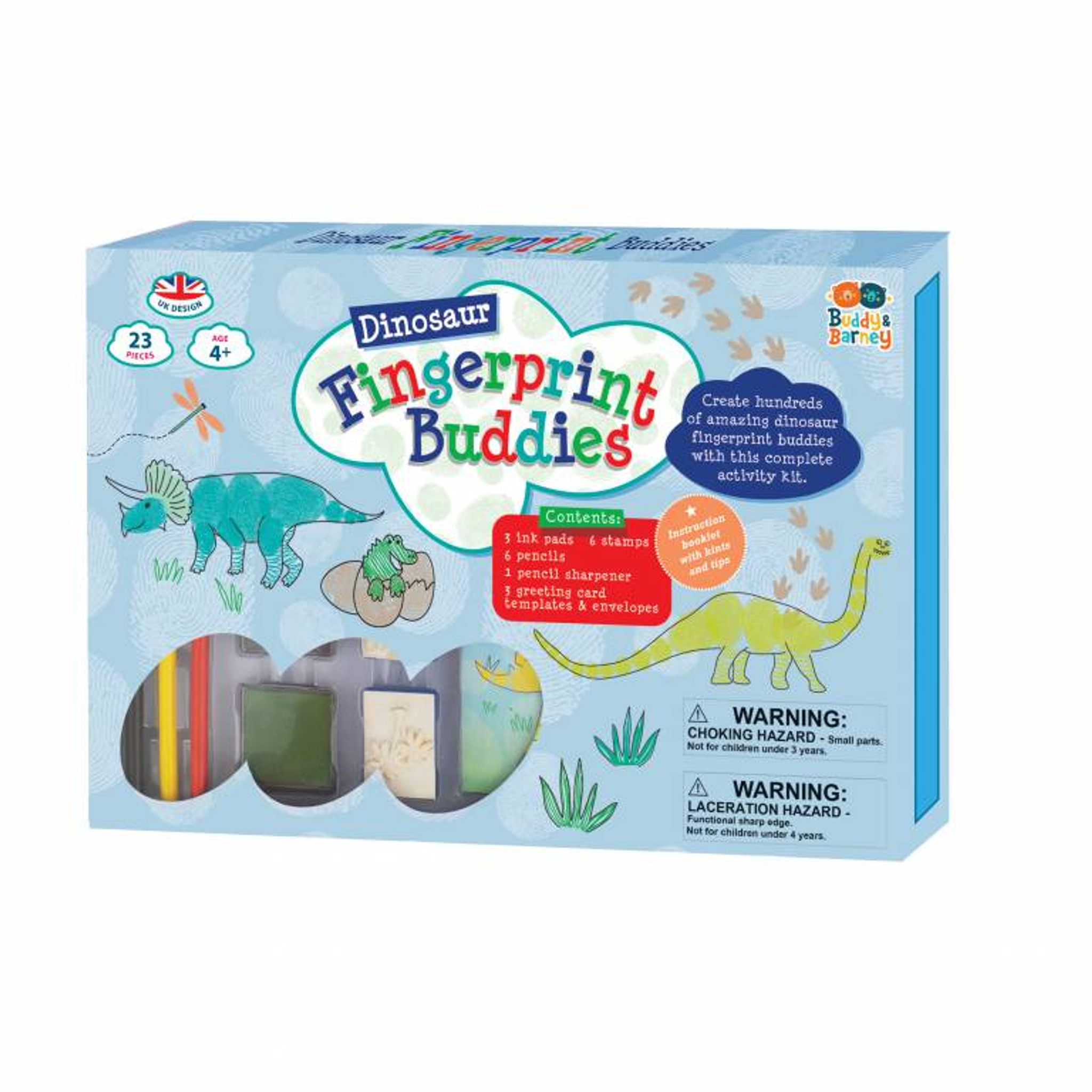 Dino Fingerprint Buddies Book