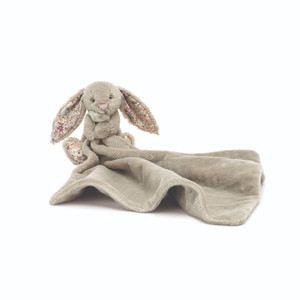 Bashful Soother Blanket -  Blossom Bea Beige Bunny
