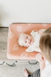 Copper Pearl Changing Pad Cover - Mesa