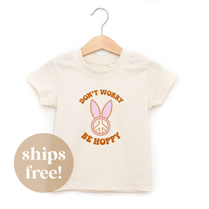 Don't Worry Be Hoppy Graphic Tee | Infant to Adult Sizes