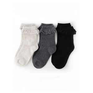 Midnight Lace Socks 3pk