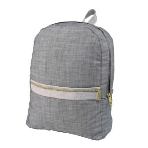 Medium Backpack - Grey Chambray