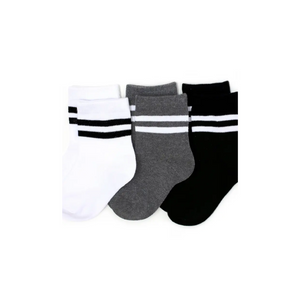 Monochrome Striped Midi Sock Pack