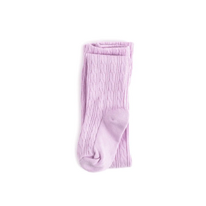 Lilac Cable Knit Tights