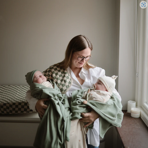 Roman Green Ribbed Baby Blanket