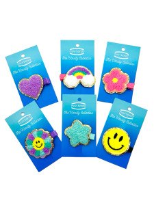 Chenille Patch Girls Hair Clip | Multiple Styles