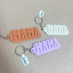 Monotone Mama Keychain | Multiple Colors