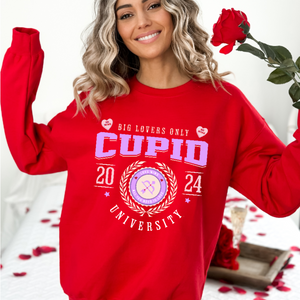 Cupid University Adult Crewneck Sweatshirt