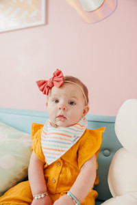 Copper Pearl Bandana Bib Set - Cheery