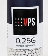 VPS .25g x 4000rnd Bottle, White - NON-BIO