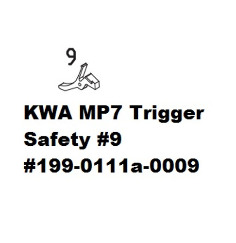 KWA MP7 Trigger Safety #9 199-0111a-0009