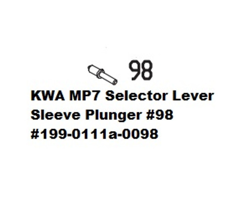 KWA MP7 Selector Lever Sleeve Plunger #98 199-0111a-0098