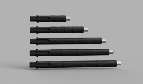 BCI M4 "GROOVED/SLOTTED" Super Lightweight Outer Barrel for AEG (various lengths)