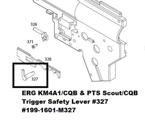 KWA ERG KM4A1 Trigger Safety Lever #327 199-1601-M327