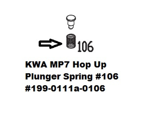 KWA MP7 Hop Up Plunger Spring #106 199-0111a-0106