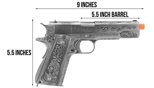 WE-Tech 1911 Indian/Floral Etchings Full Metal GBB Pistol WE-Tech 1911 Indian/Floral Etchings Full Metal GBB Pistol