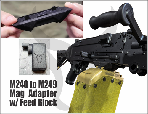 Bull Craft MAG-NITUDE Series - M240 Adapter to Run M249 Magazine