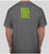 Bull Craft Industries, Smoke Grey T w/ Green Logo - Hanes Authentic 100% Cotton T-Shirt, Smoke Grey/Green