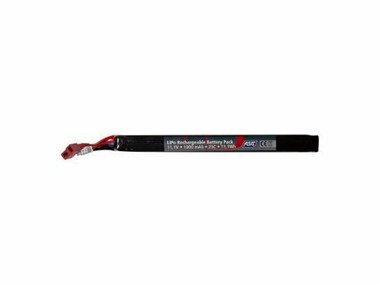 ASG 11.1v 1000mah 25c Stick LiPO w/ Deans Connector 19364 - Stampede ...