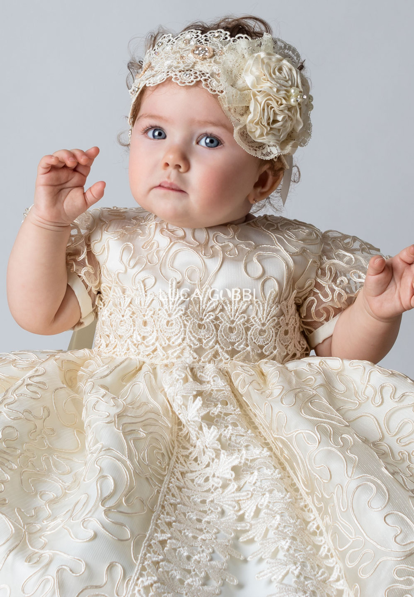 Luca Gobbi Vestido Beige Bautizo Luca Gobbi Trajes De Bautizo Para