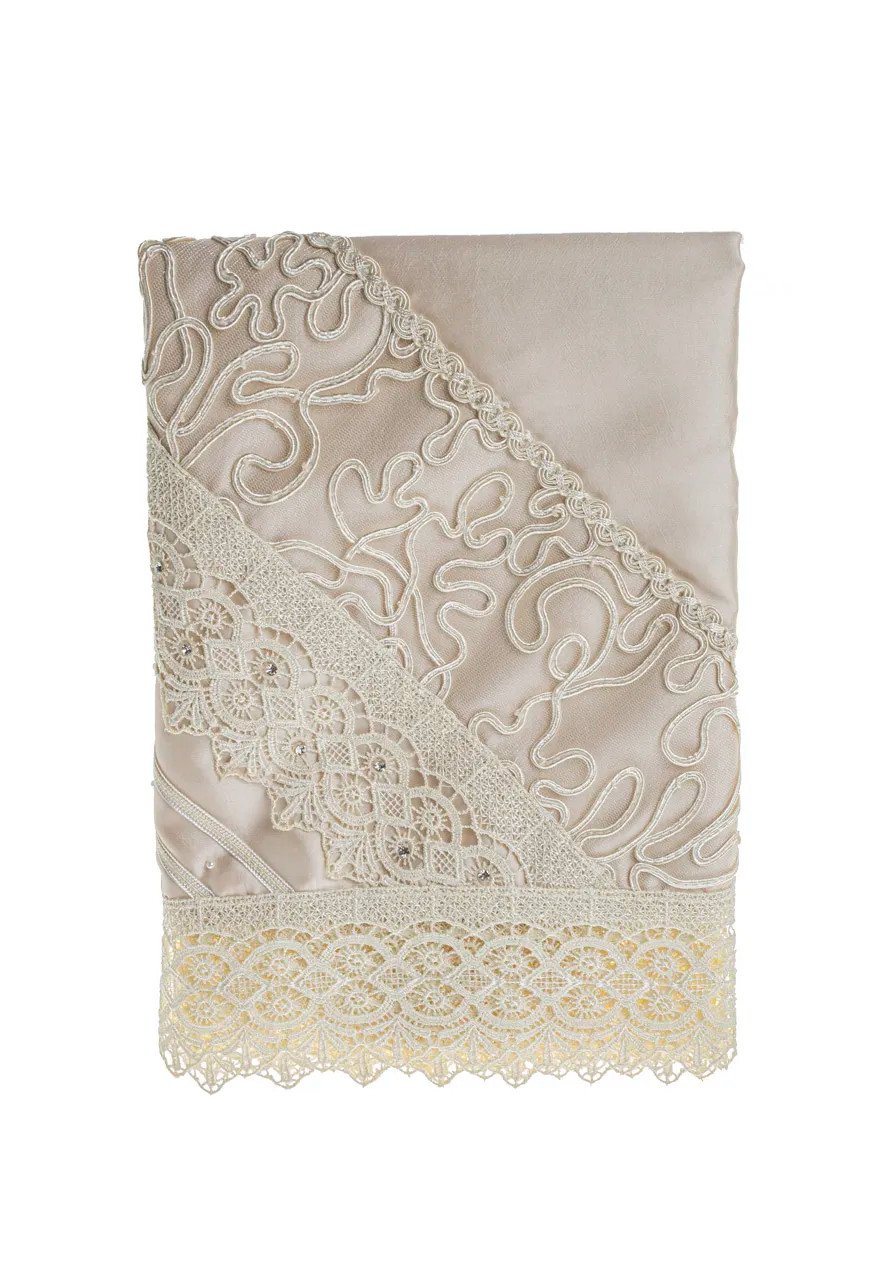 Sábana para bautizo A35 color Beige Ropones para Bautizo Luca