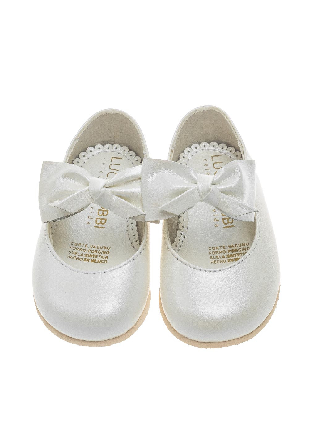 Zapato de Piel 205 para niña BabyFlex (Perla) Ropones para