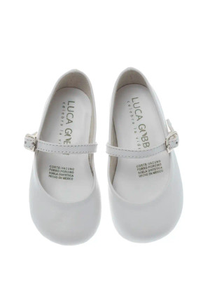 Zapato de Piel 309 para niña BabyFlex (Blanco)