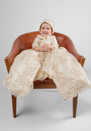 Ropón de bautizo tipo Principe E50 Argos Beige