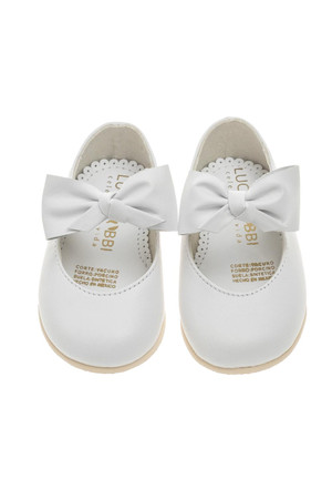 Zapato de Piel 205 para niña BabyFlex (Blanco)