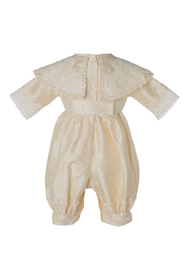Ropón de bautizo tipo Principe P50  Beige