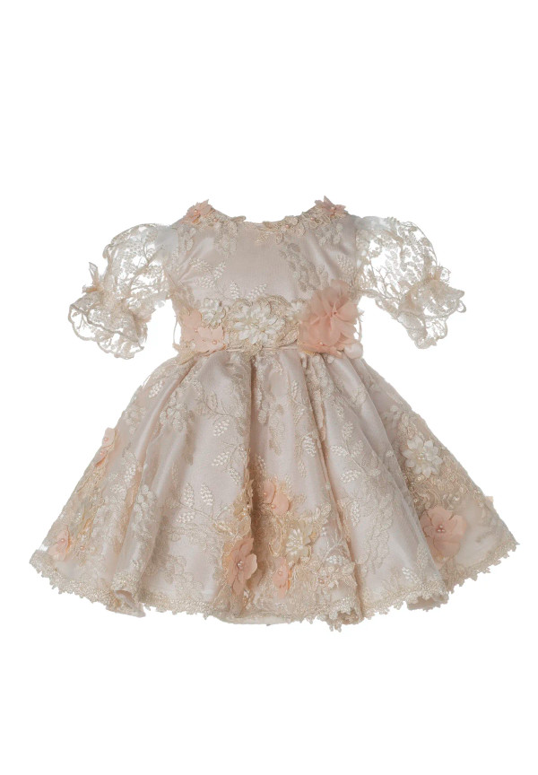 Vestido Signature M58 – Beige · Incluye Gorro