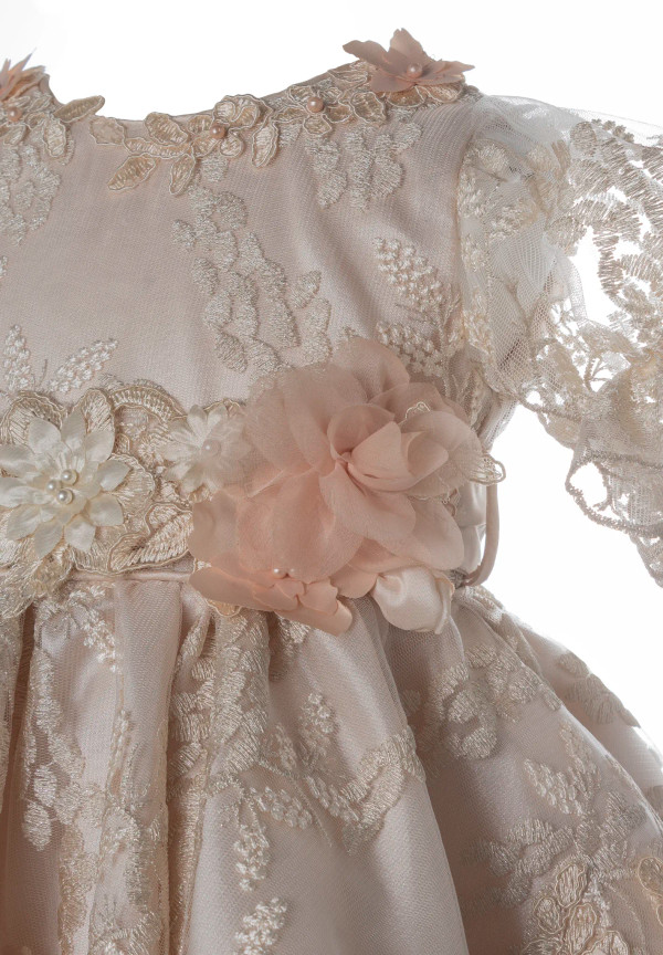 Vestido Signature M58 – Beige · Incluye Gorro