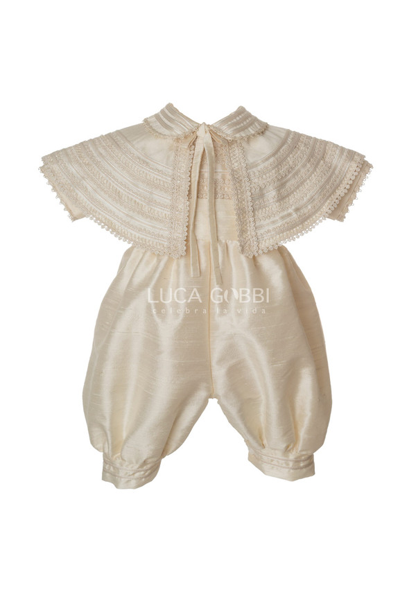 Traje de bautizo A09 para niño Beige