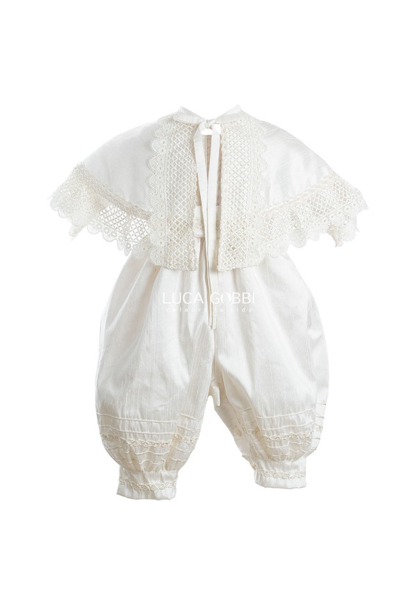 Traje de bautizo E27 Clásico para niño Perla