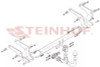 Detachable Tow Bar for Toyota Rav 4 2018 on model - Swan Neck Tow Hitch