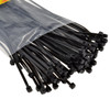 200 x 4.8 mm Cable Ties- Black- Pack of 100
