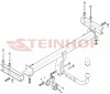Tow Bar for  Porsche Macan 95B (Not GTS) Fits 02/2014 onwards