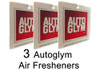 AutoGlym- Air Freshener  x 3 