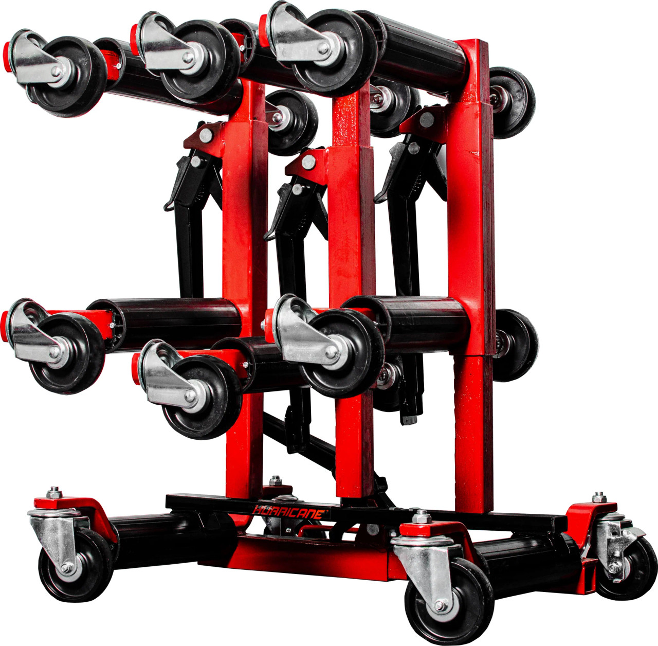 Wheel Stretch Rack HURRICANE Mechanical Wheel Skates (x4) & Storage Rack Kit
