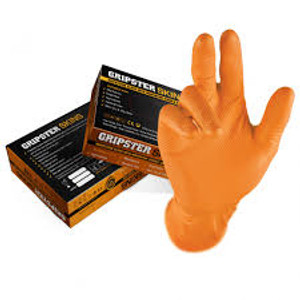 Gripster Skins - Orange Nitrile Gloves - Box 50 Gripster Skins - Orange Nitrile Gloves - Box 50