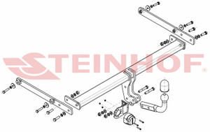 Tow Bar for Mazda 3 HatchBack Fits 2013 to present Models