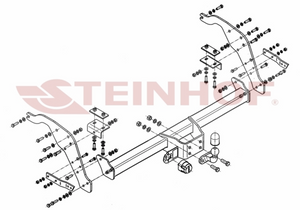 Tow Bar for MAZDA BT50 Pickup 4X4 2012 to present