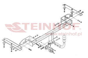 Tow Bar for Opel Zafira Tourer 2012 to 2019