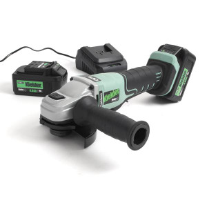 Kielder Angle Grinder 18v Two Batt 5.0Ah 230v