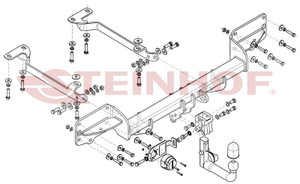 Detachable Tow Bar for Range Rover Sport 2013 to 2022