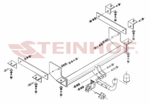 Tow Bar for Opel Movano Van & Minibus FWD 2010 On
